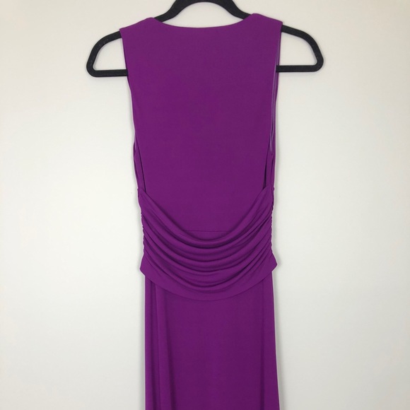 NWOT Etro Purple Deep V Maxi Dress Gown - Picture 7 of 13